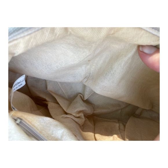 Vintage M & G Bertini Basketweave Bag Purse Celluloid Handle Italy Retro - Picture 4 of 9